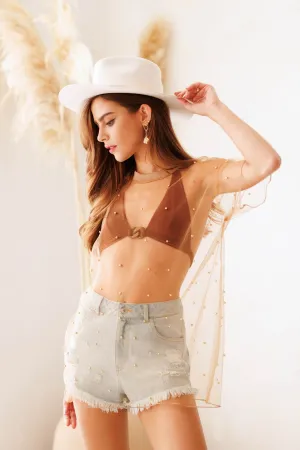 Alyssa Pearl Mesh Top