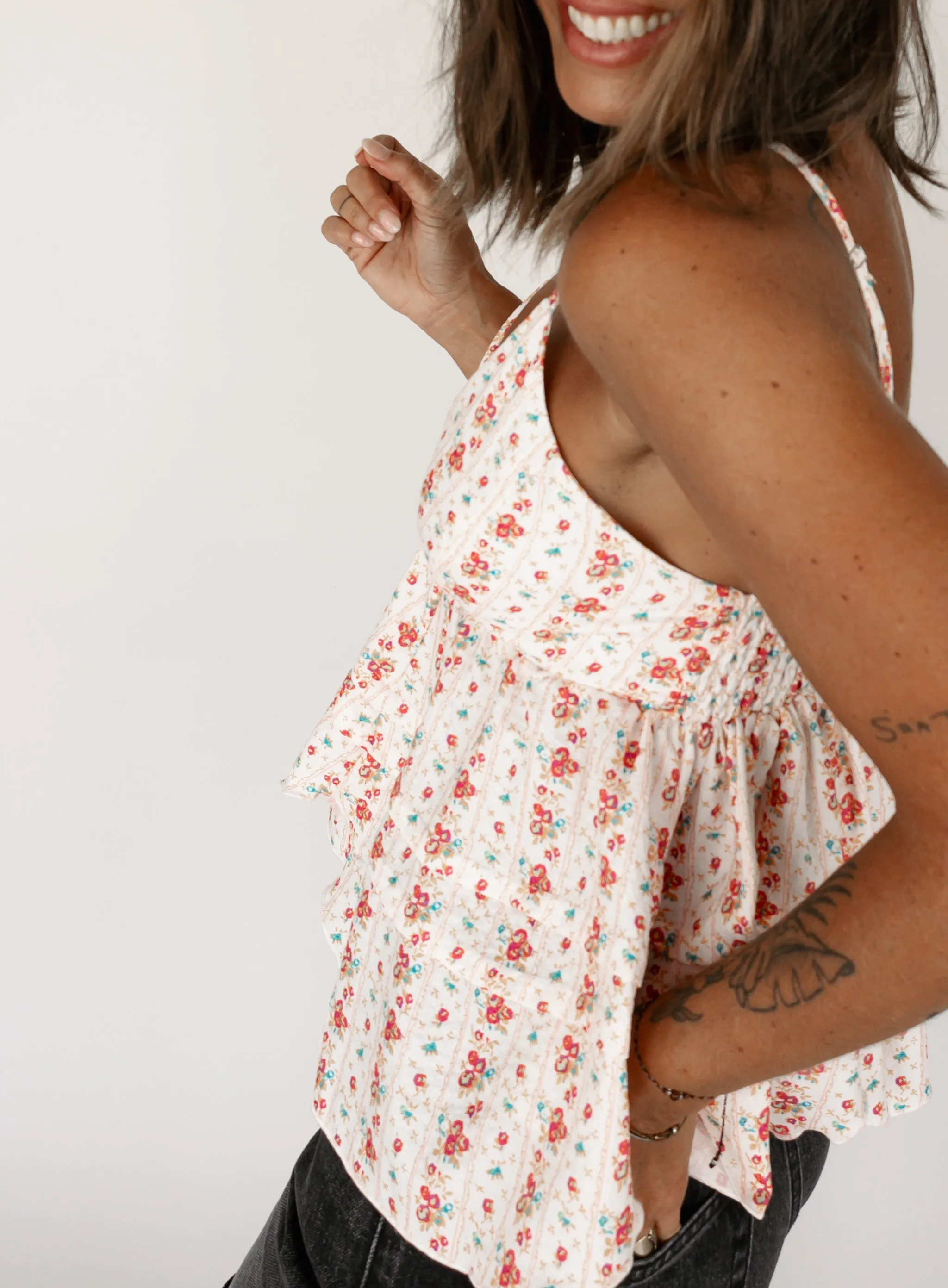 Aspen Peplum Tank - Final Sale