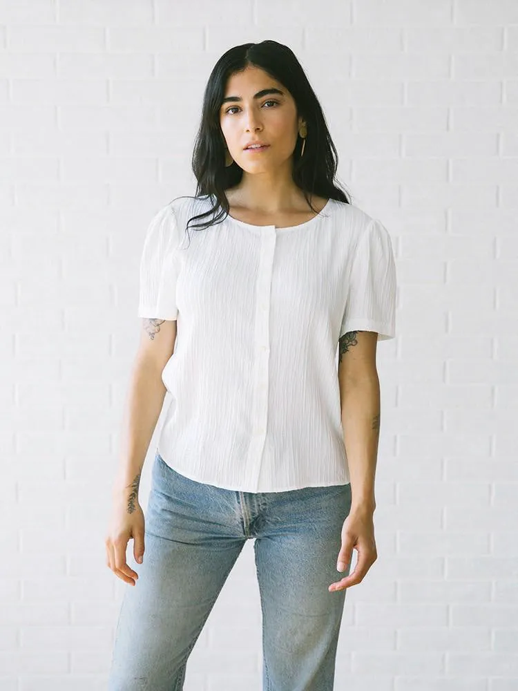 Barcelona Blouse, Cream