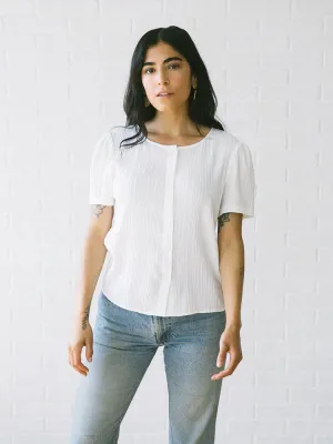 Barcelona Blouse, Cream
