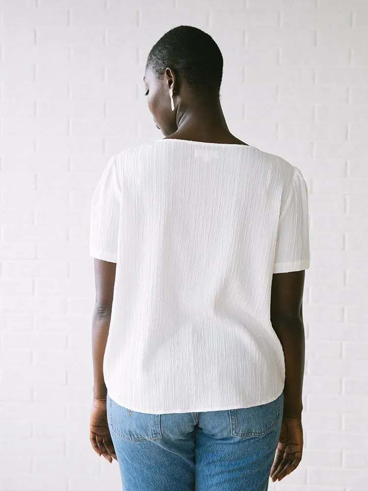 Barcelona Blouse, Cream