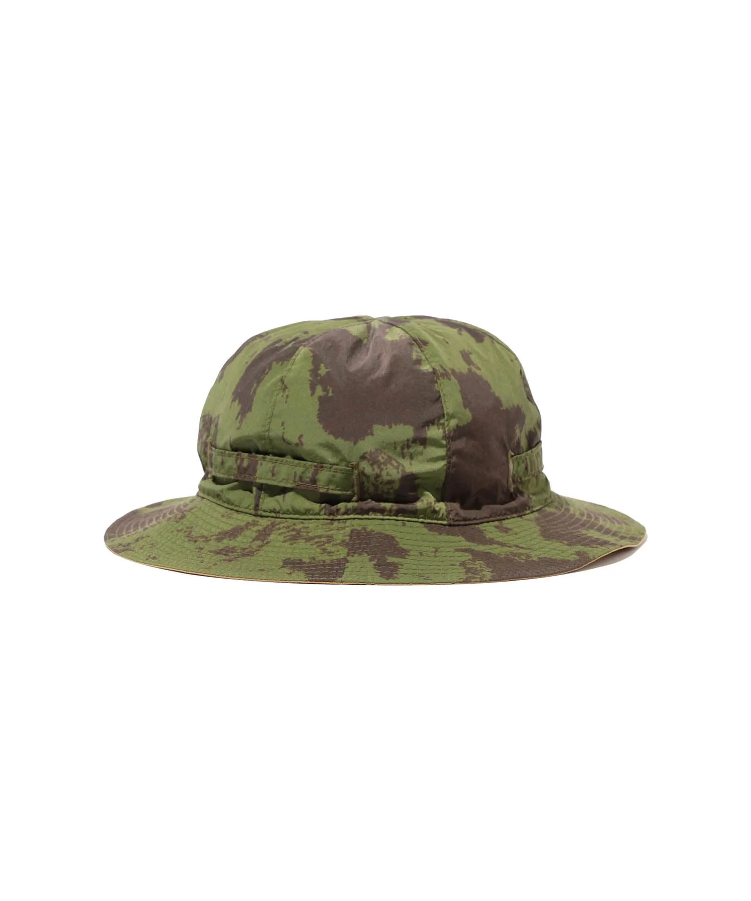 Beams Plus Mil Rev Sun Hat Nylon Camo Print - Olive