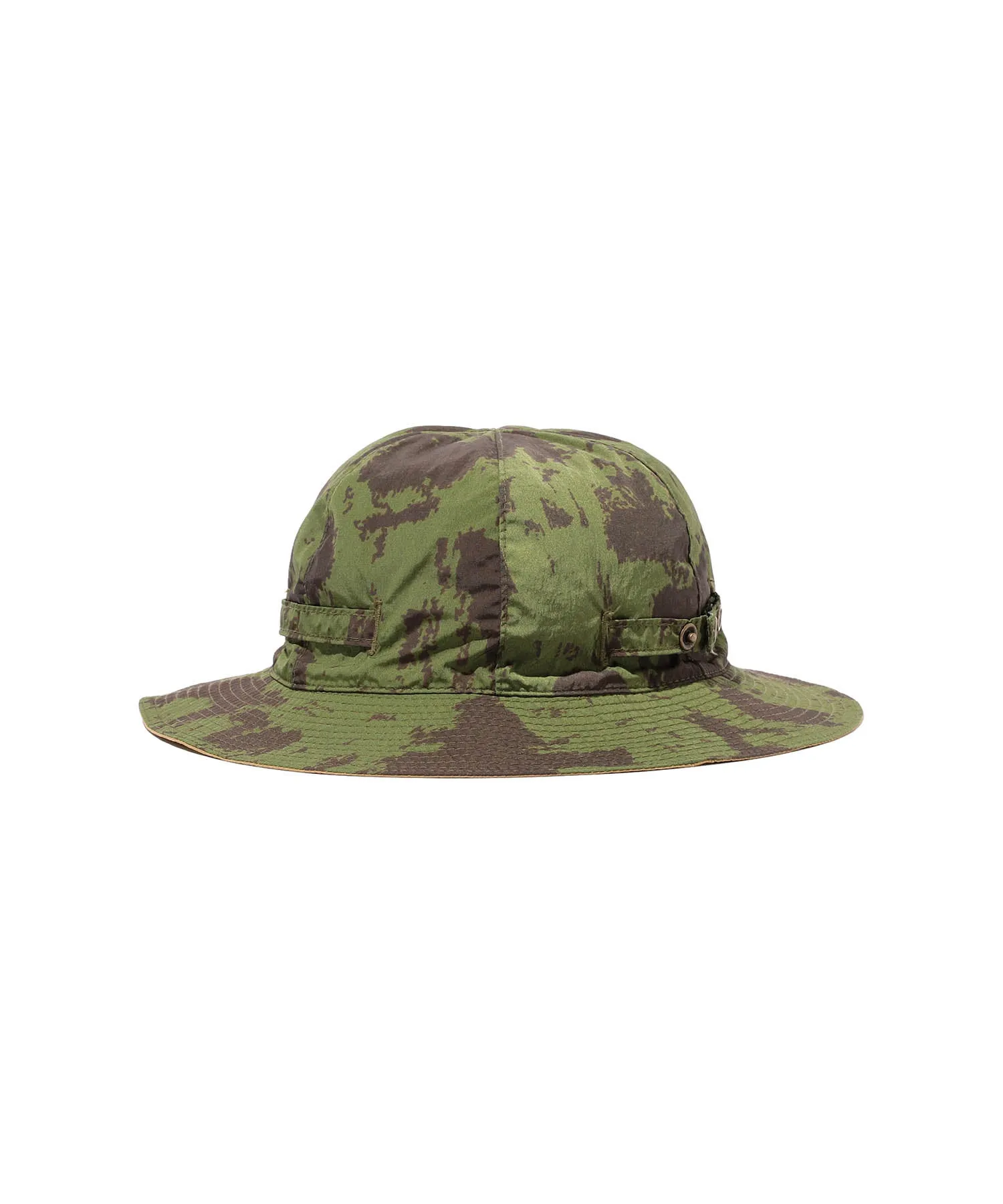 Beams Plus Mil Rev Sun Hat Nylon Camo Print - Olive