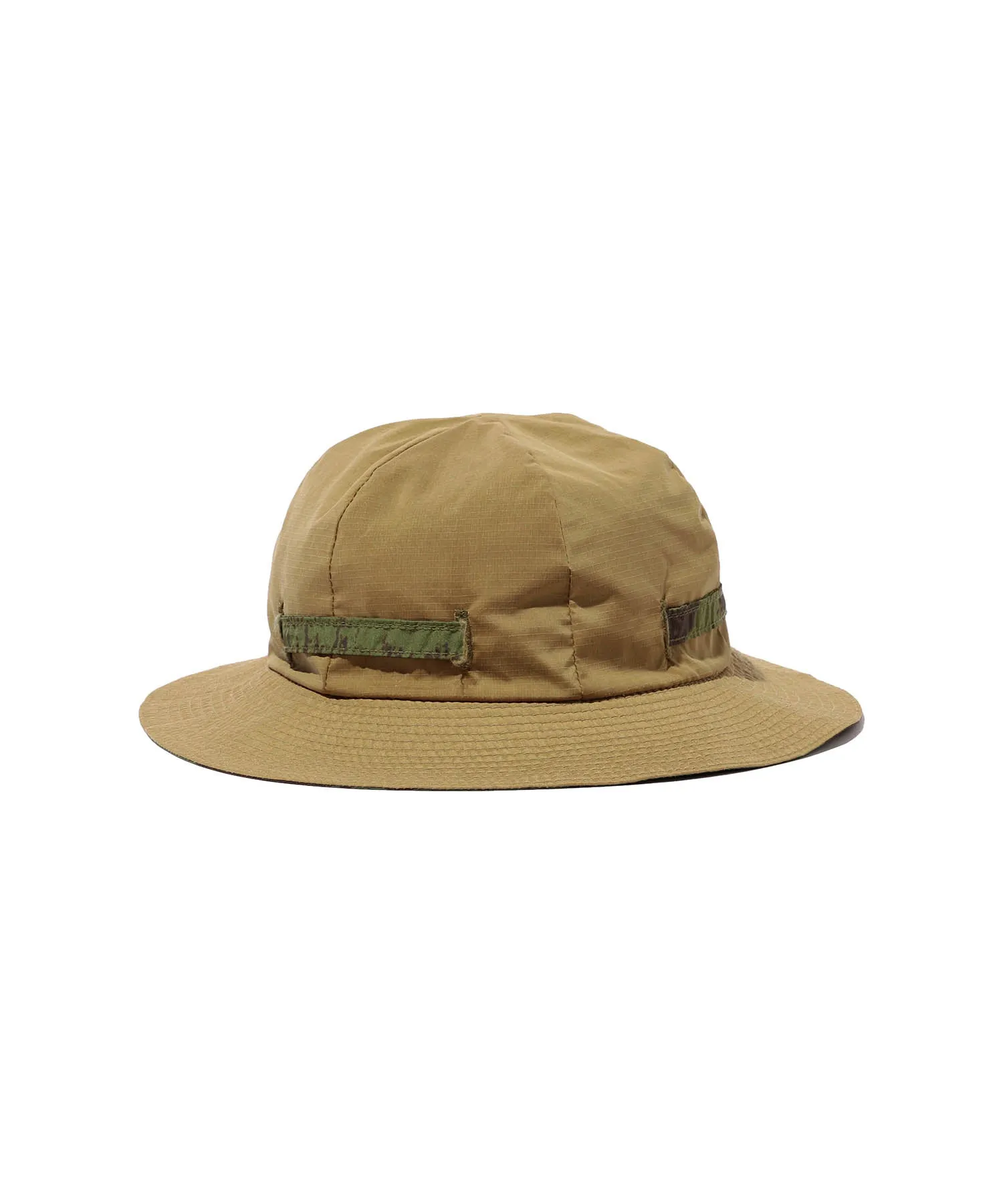 Beams Plus Mil Rev Sun Hat Nylon Camo Print - Olive