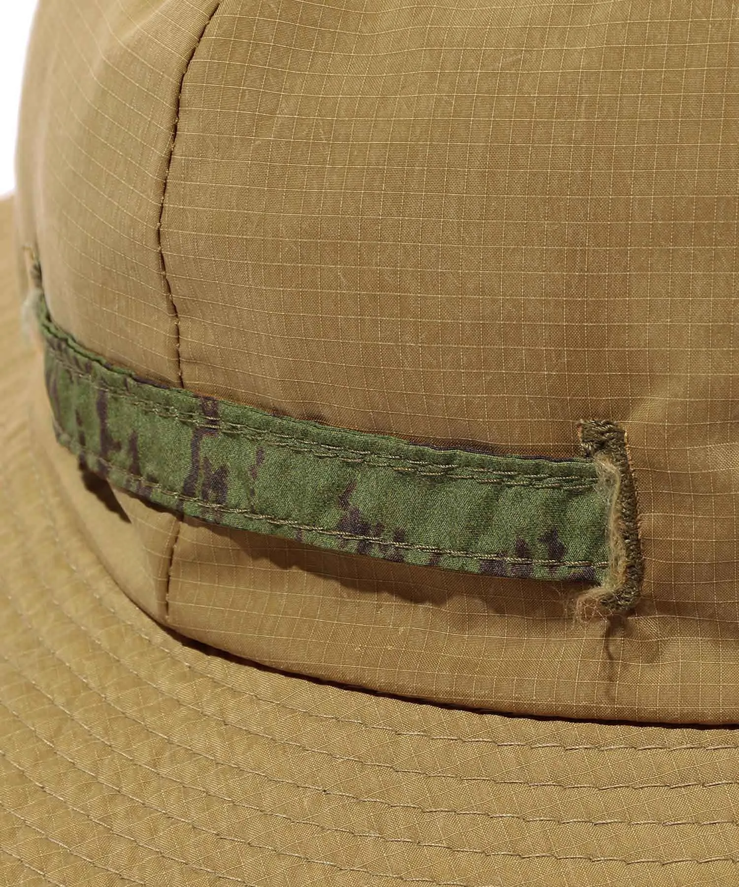 Beams Plus Mil Rev Sun Hat Nylon Camo Print - Olive
