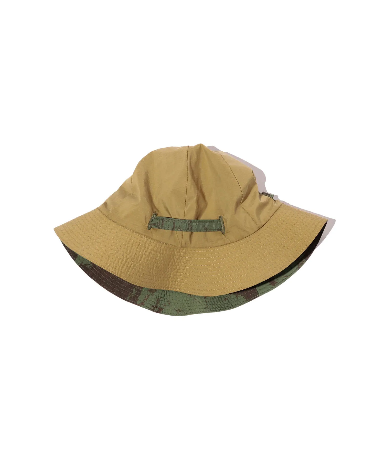Beams Plus Mil Rev Sun Hat Nylon Camo Print - Olive