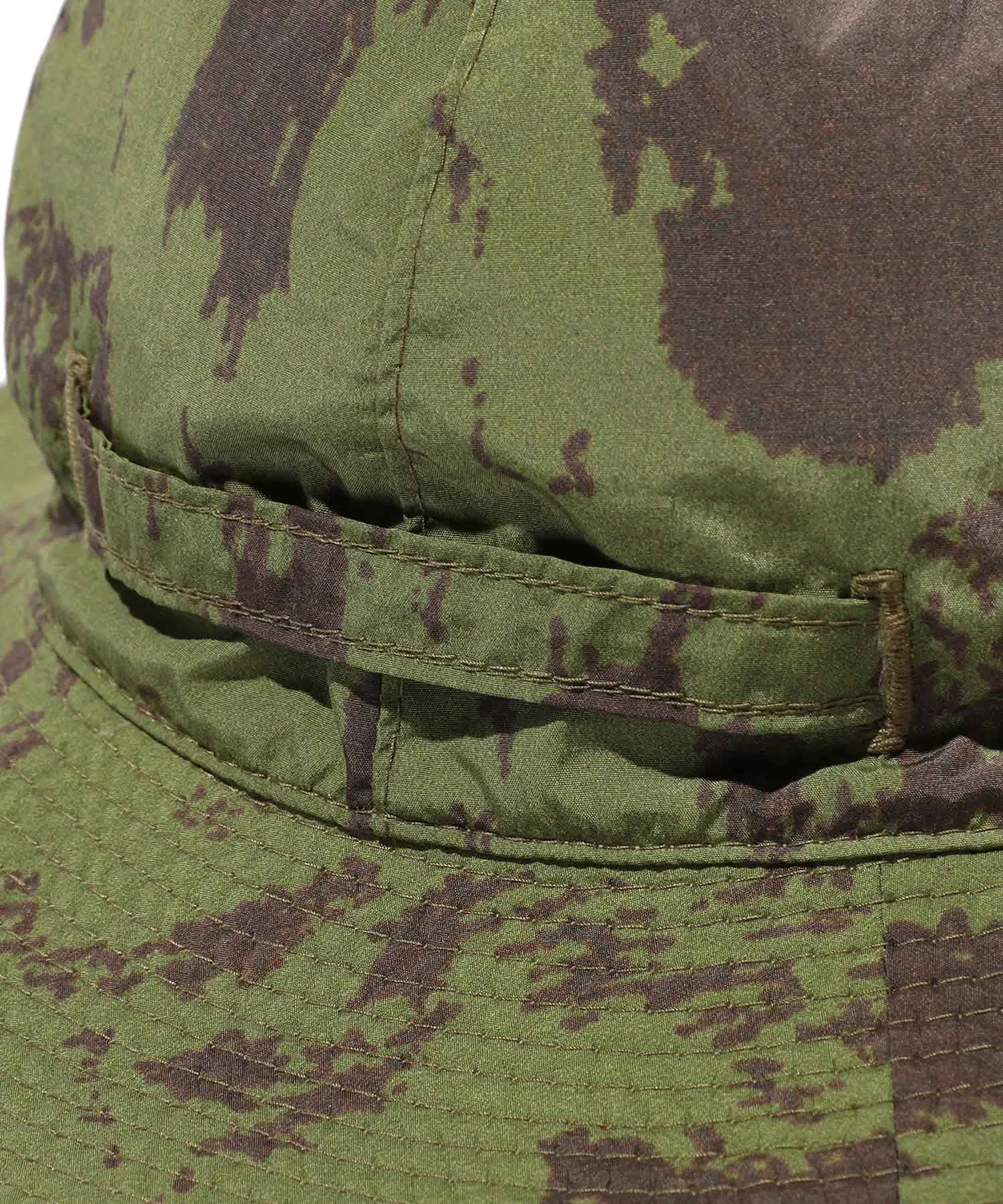 Beams Plus Mil Rev Sun Hat Nylon Camo Print - Olive
