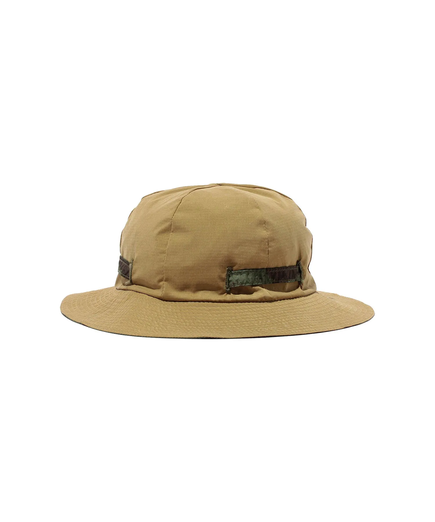 Beams Plus Mil Rev Sun Hat Nylon Camo Print - Olive