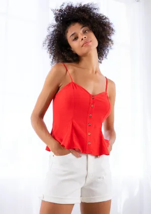 Betty Button Front Cami