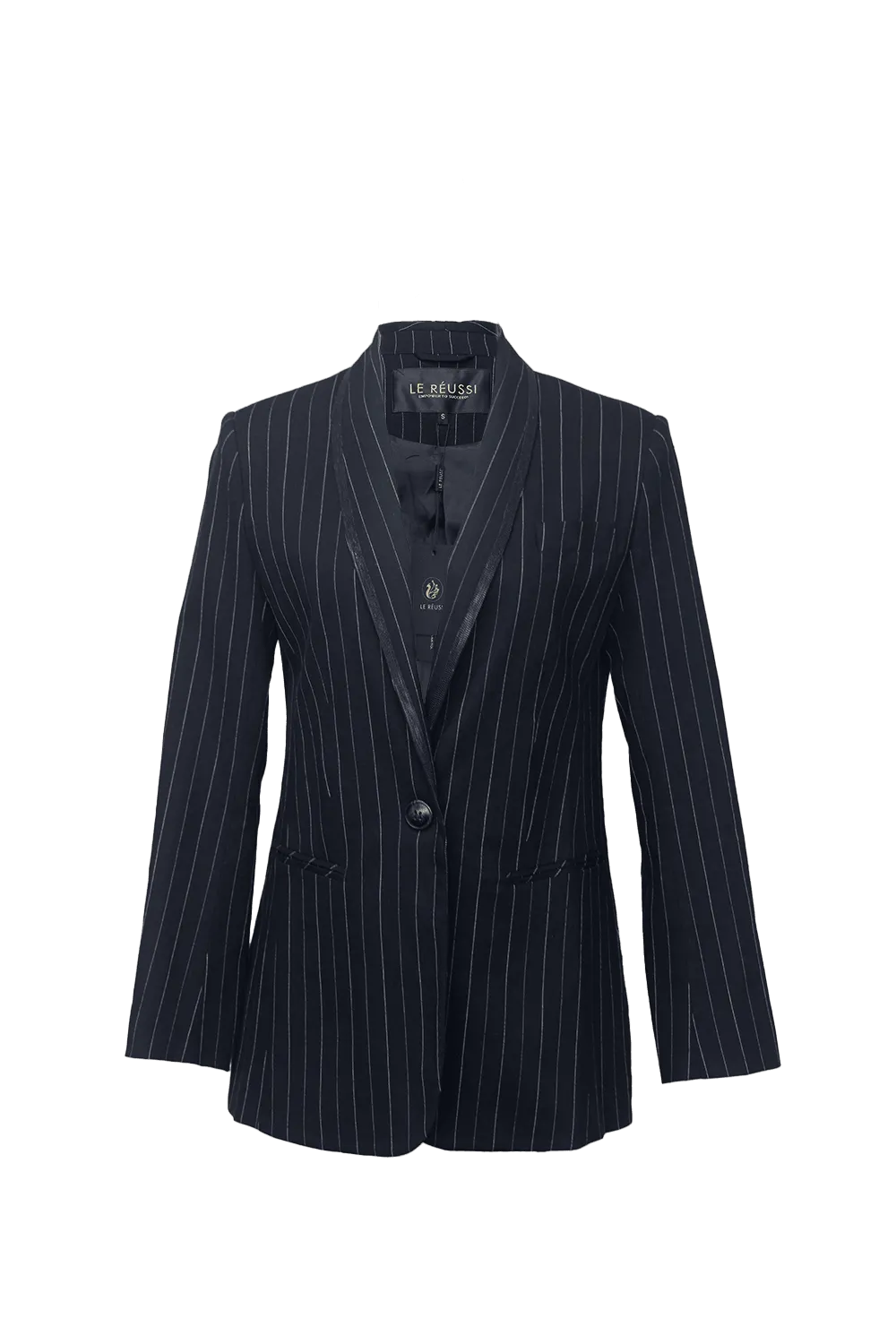 Black Pinstripes Blazer