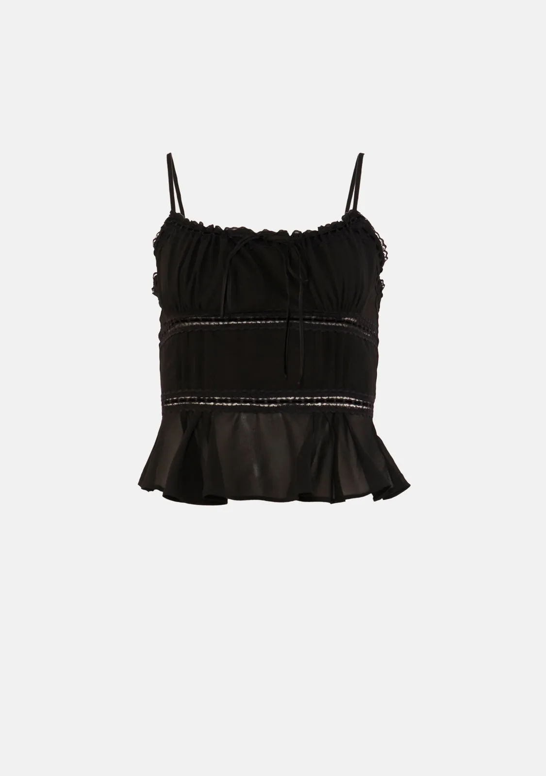 Briella Chiffon Peplum Tank