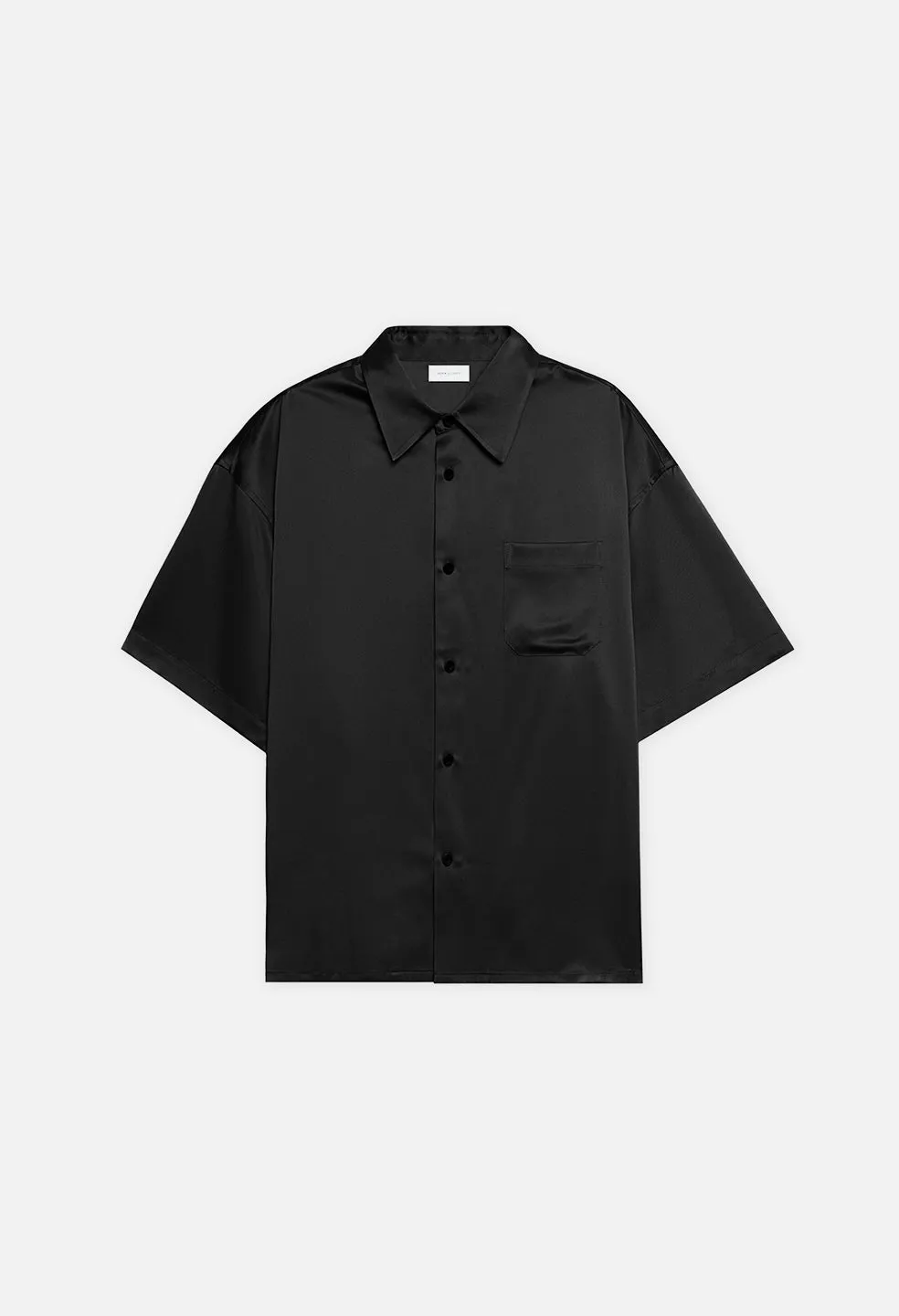 Brushed Silk Button Up / Black