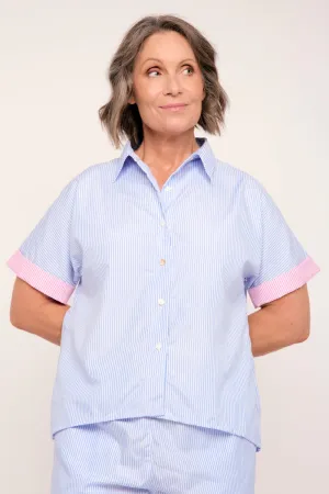 Carmen Pyjama Shirt in Sunny Day Stripes