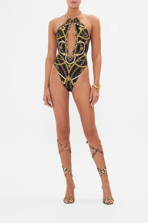 CHAIN NECK PLUNGE ONE PIECE COAST TO COAST