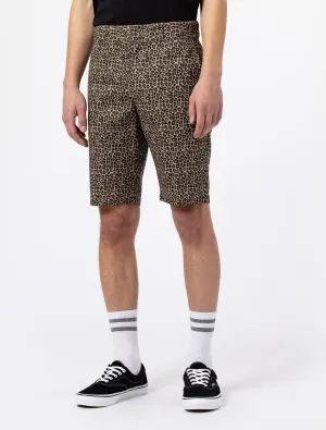 DICKIES SILVER FIRS SHORT LEOPARD PIRNT 874