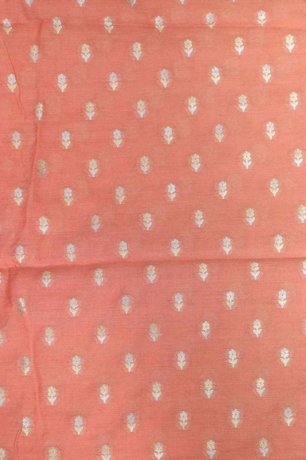 Exquisite Pink Banarasi Silk Three Piece Unstitched Suit Set