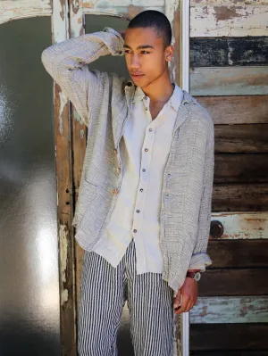 GIACCA BLAZER COUNTRY RIGATO NATURALE XL