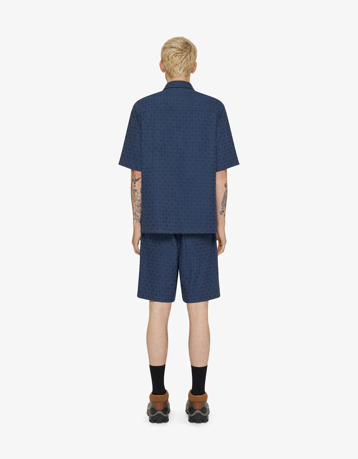 Givenchy Blue Monogram 72 Denim Shorts