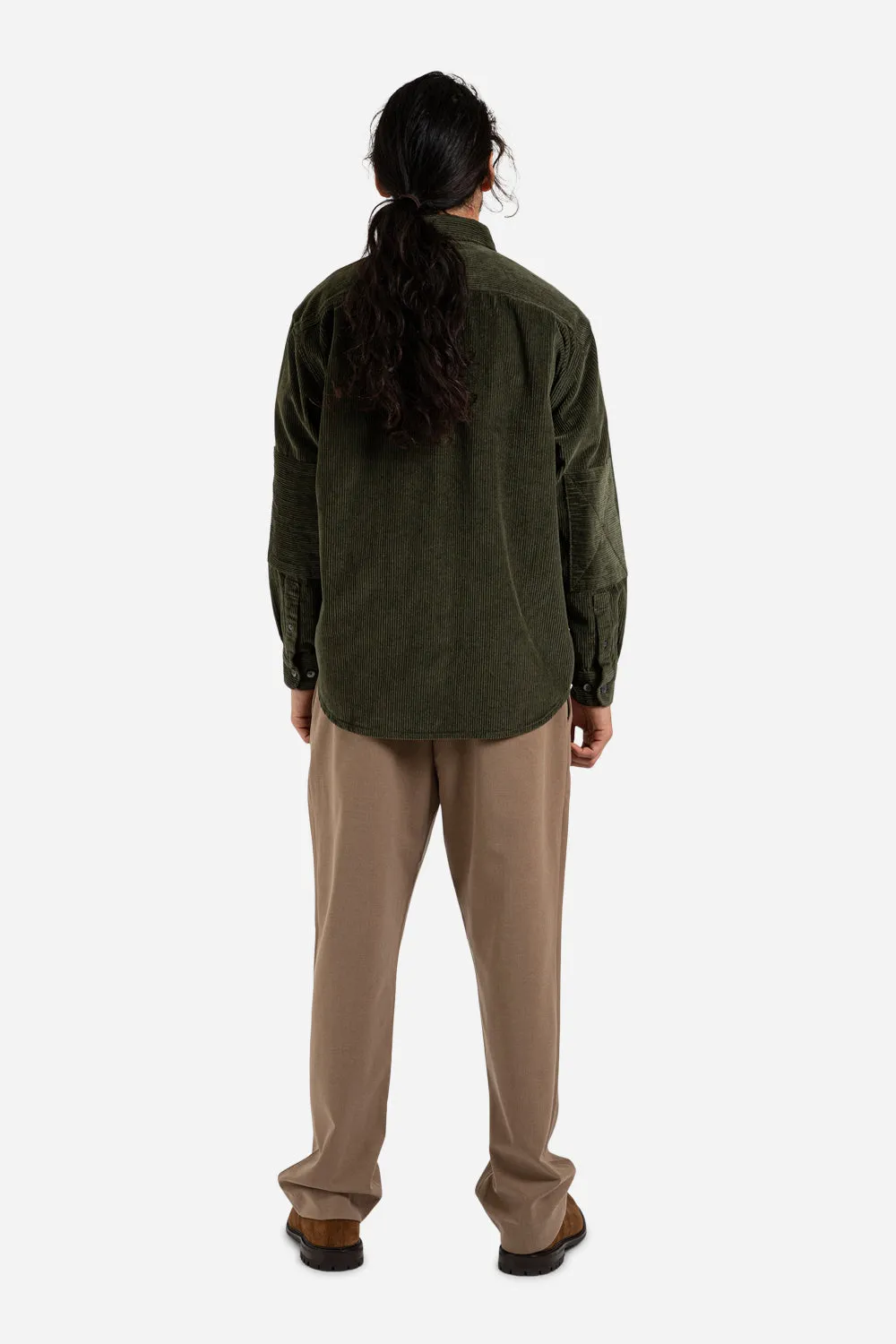Heavy 8W Corduroy Shirt Jacket - Olive