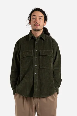Heavy 8W Corduroy Shirt Jacket - Olive