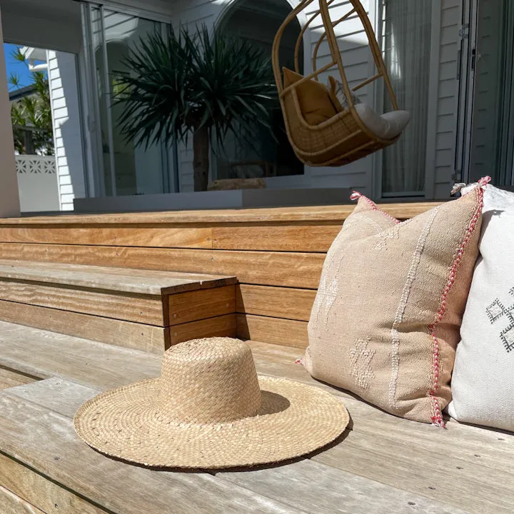Jessica Natural Broad Brim Hat