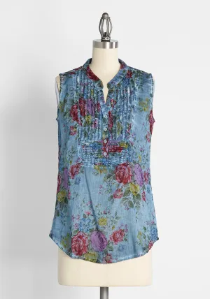 Just Breezing By Sleeveless Shirt