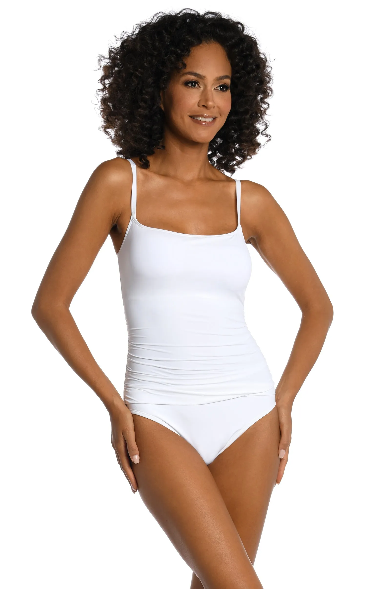 La Blanca Island Goddess Lingerie Mio One Piece Swimsuit - White