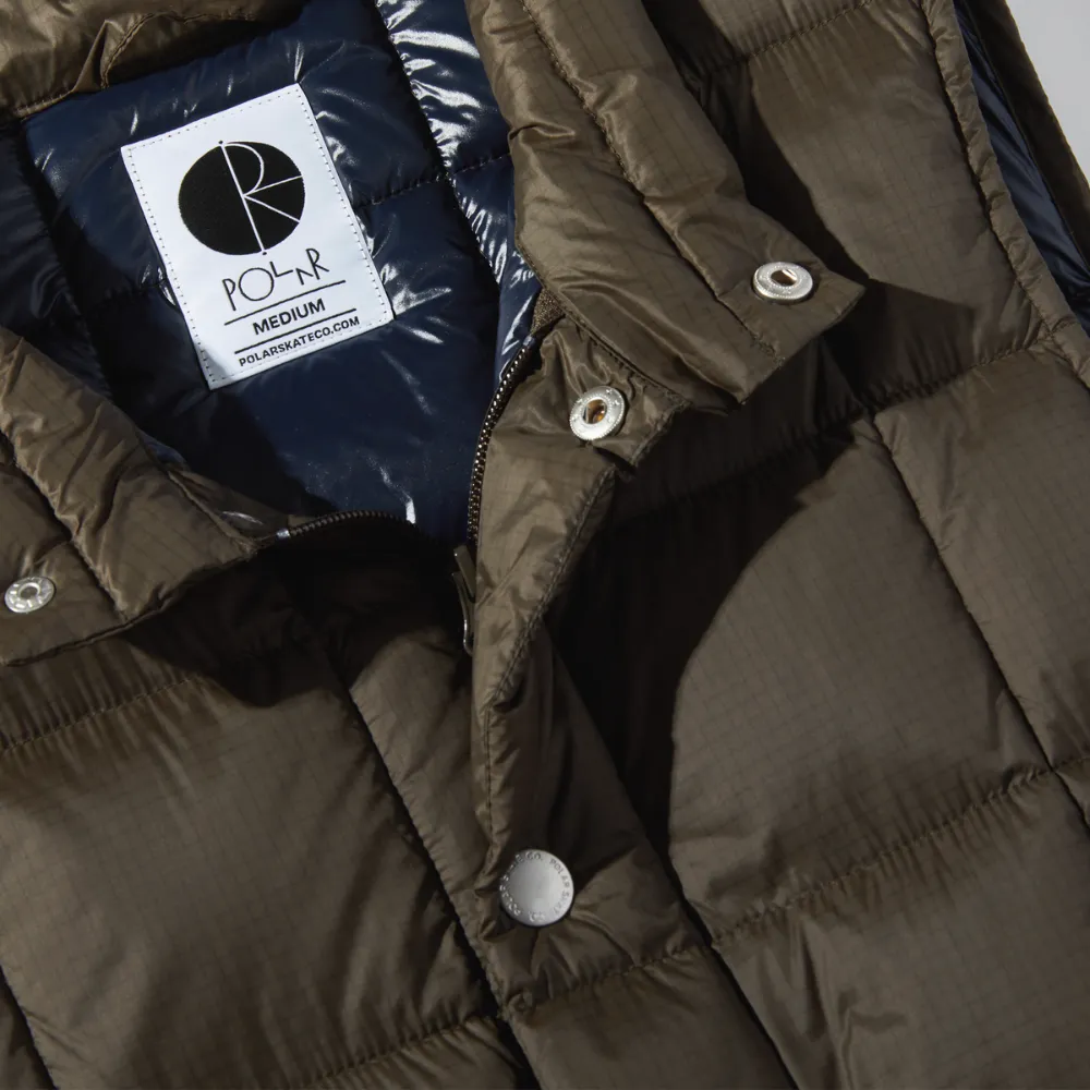 Lightweight Puffer Vest Brown