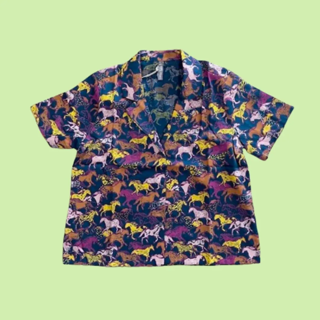 Mata Traders Camp Shirt - Horses