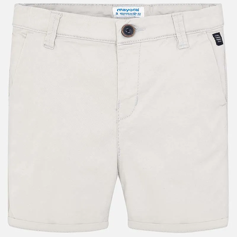 Mayoral Basic Twill Chino Shorts - Marble