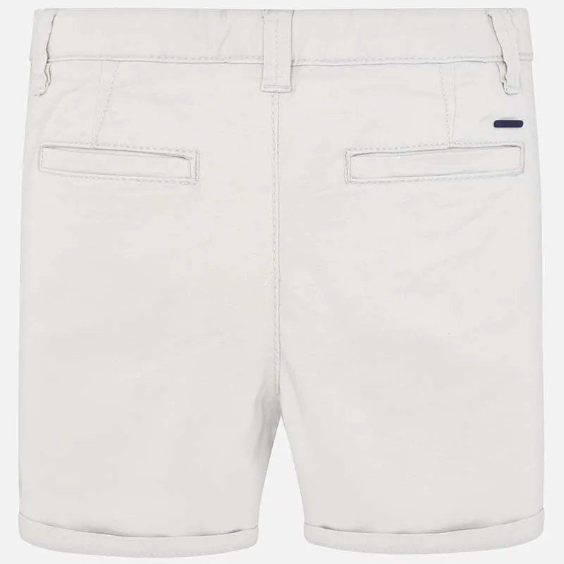 Mayoral Basic Twill Chino Shorts - Marble