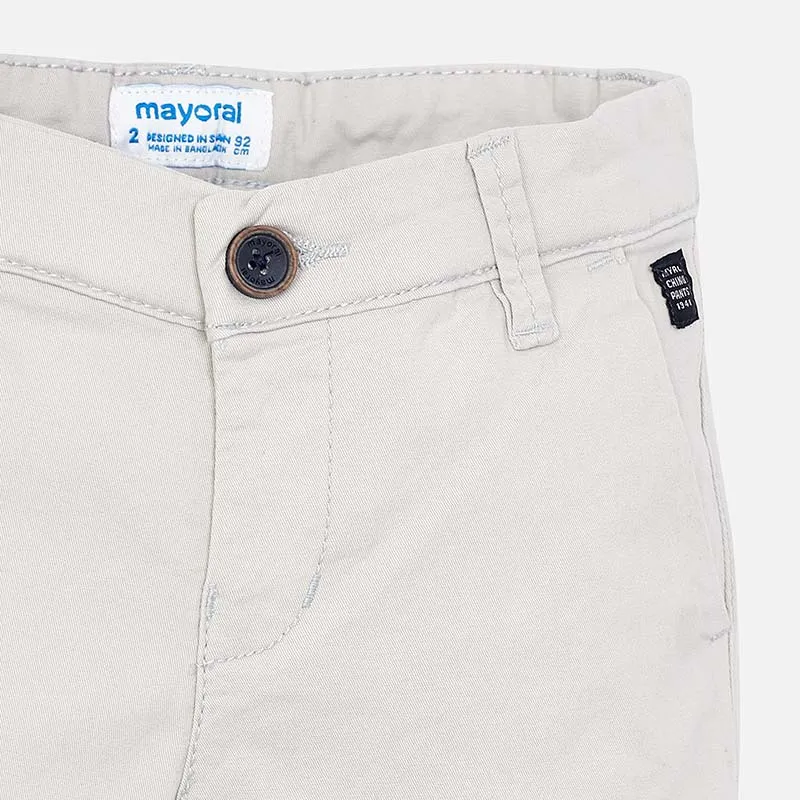 Mayoral Basic Twill Chino Shorts - Marble