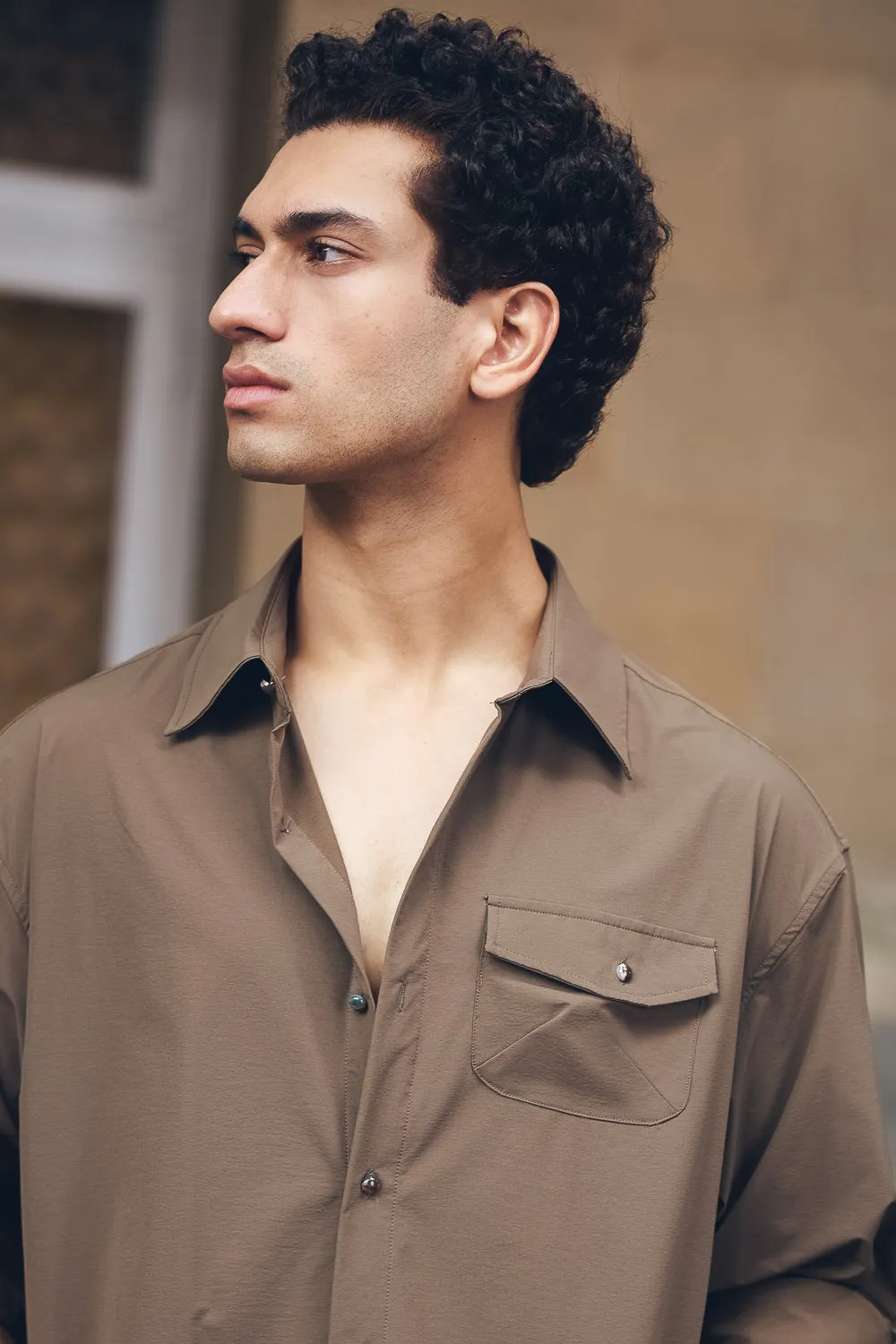 Men's Brown Breezey Light Shirt