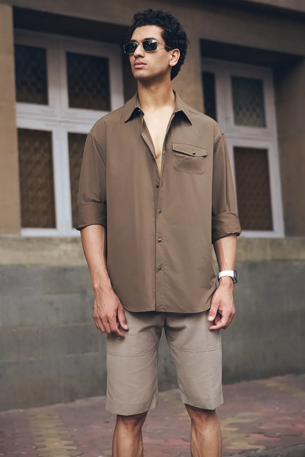 Men's Brown Breezey Light Shirt