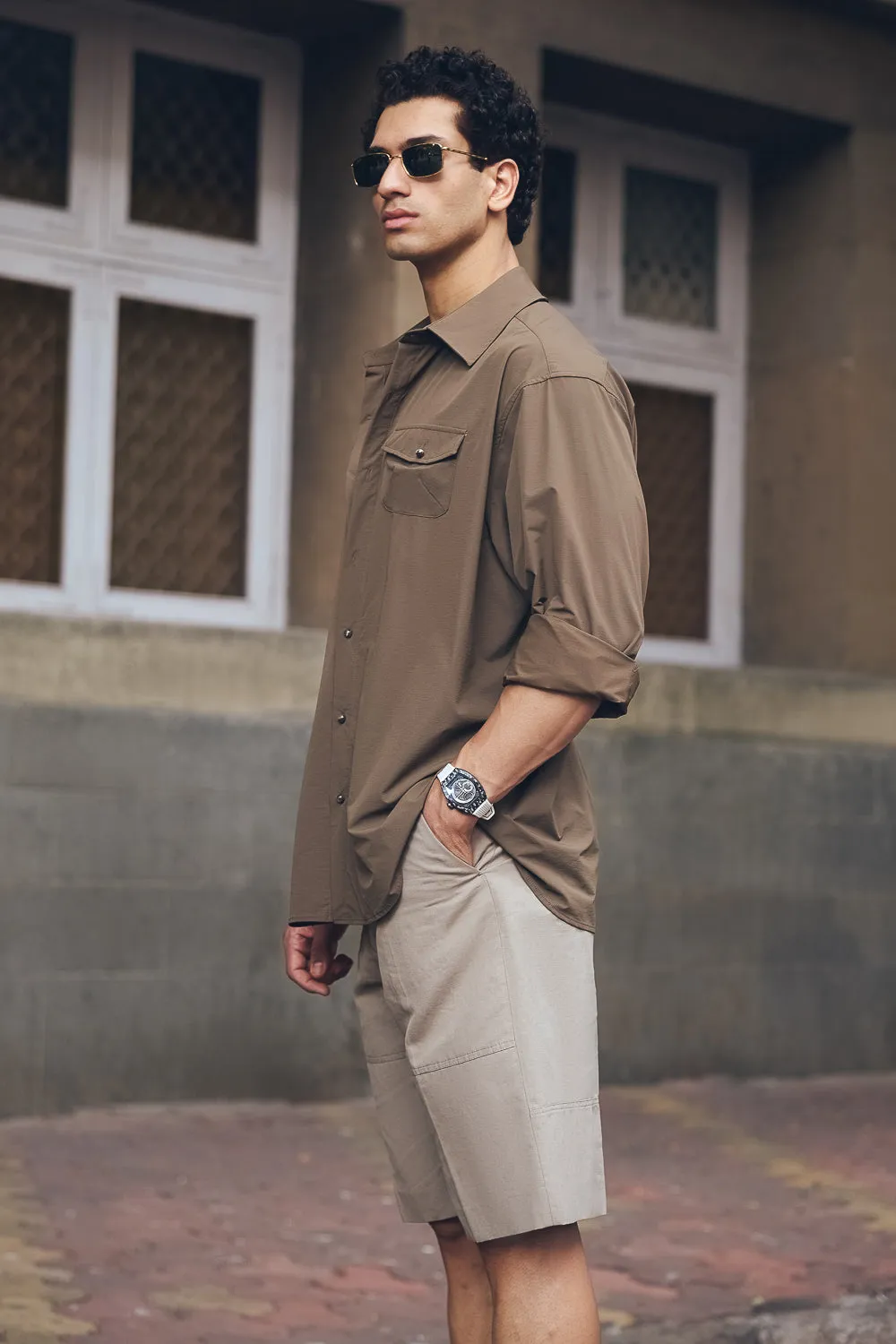 Men's Brown Breezey Light Shirt