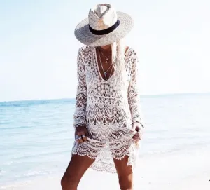 Mesh Boho Beach Cover-Up