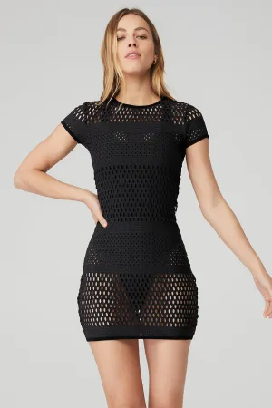 Mesh Haute Summer Dress - Black