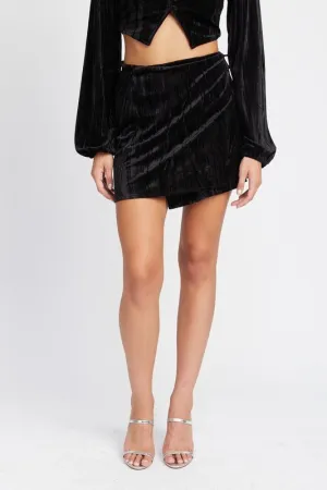 Mini Velvet Skirt