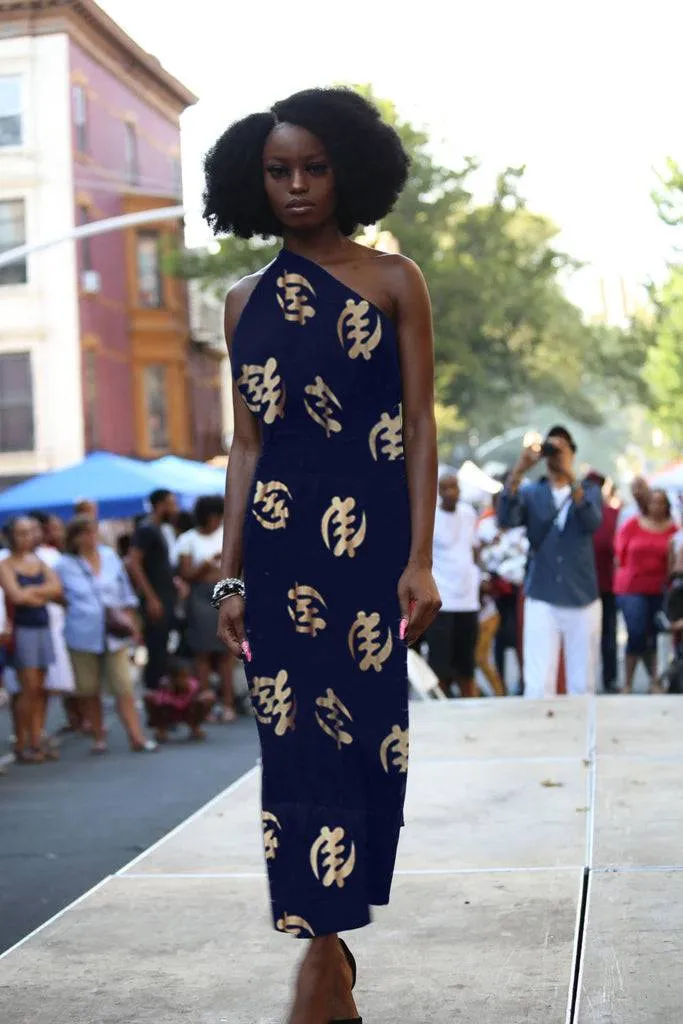 Multi Wear Wrap Skirt Dress with Adinkra symbol