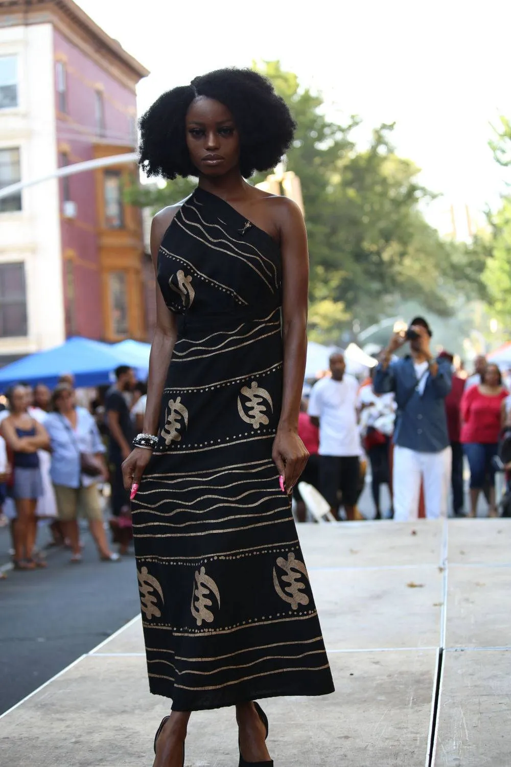 Multi Wear Wrap Skirt Dress with Adinkra symbol
