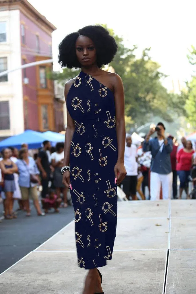 Multi Wear Wrap Skirt Dress with Adinkra symbol