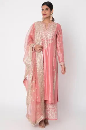 Rati Salmon Pink Palazzo Set