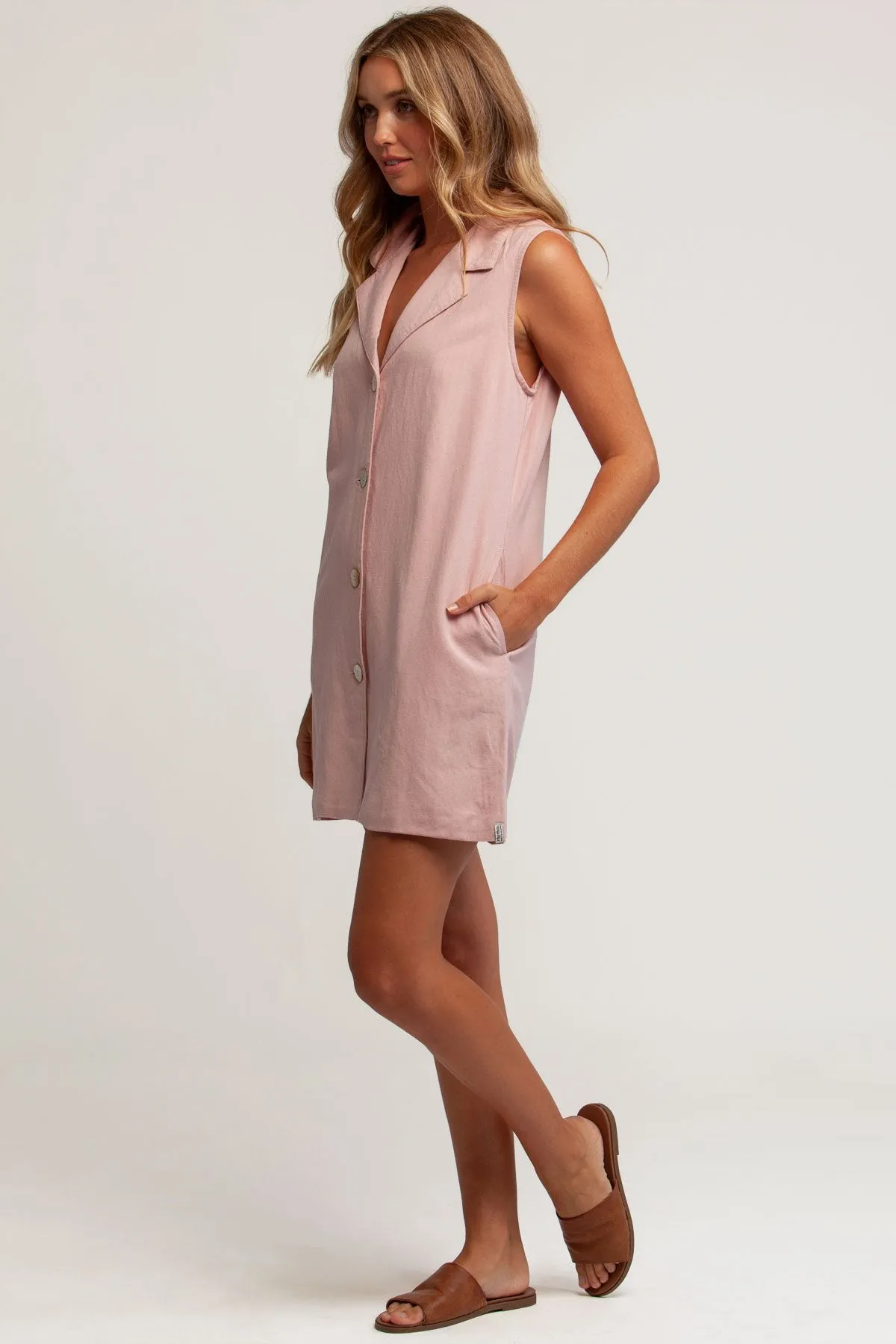 Rhythm Heidi Sleeveless Shirt Dress