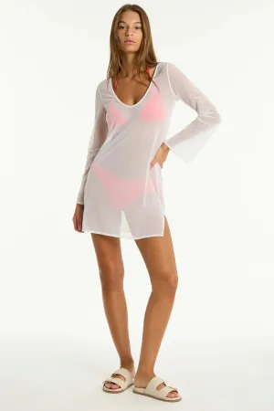 SEA LEVEL- WOMEN'S DAY CLUB MESH SHORT DRESS COVER UP