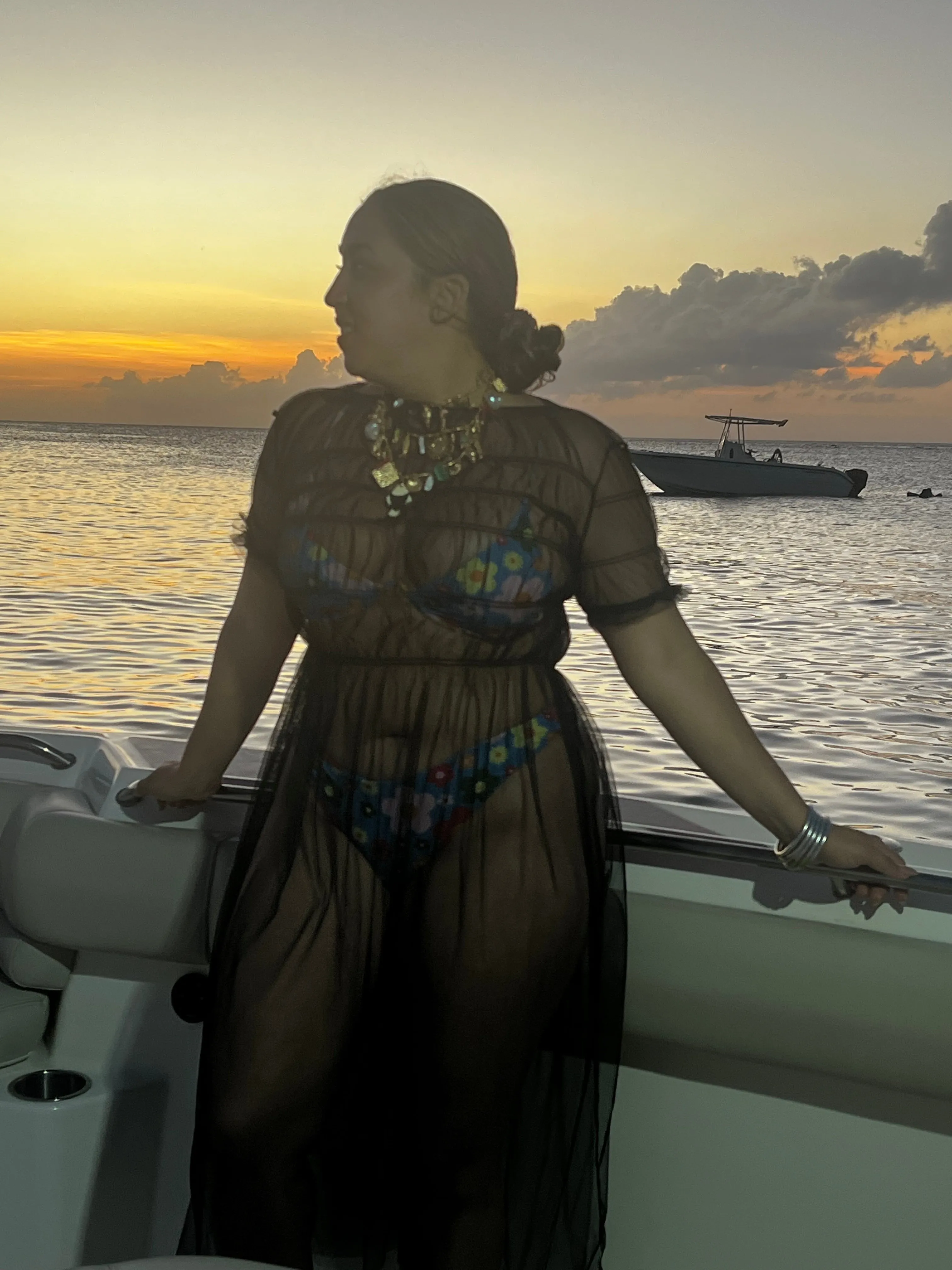 Sunkissed Mesh Long Coverup